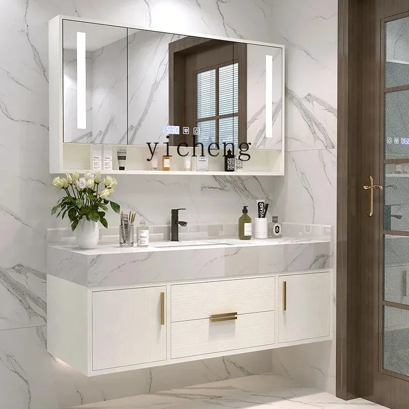 YS-11 light luxury bathroom smart wall cabinet combination double basin washbasin marble washstand
YS-11 light luxury bathroom smart wall cabinet combination double basin washbasin marble washstand