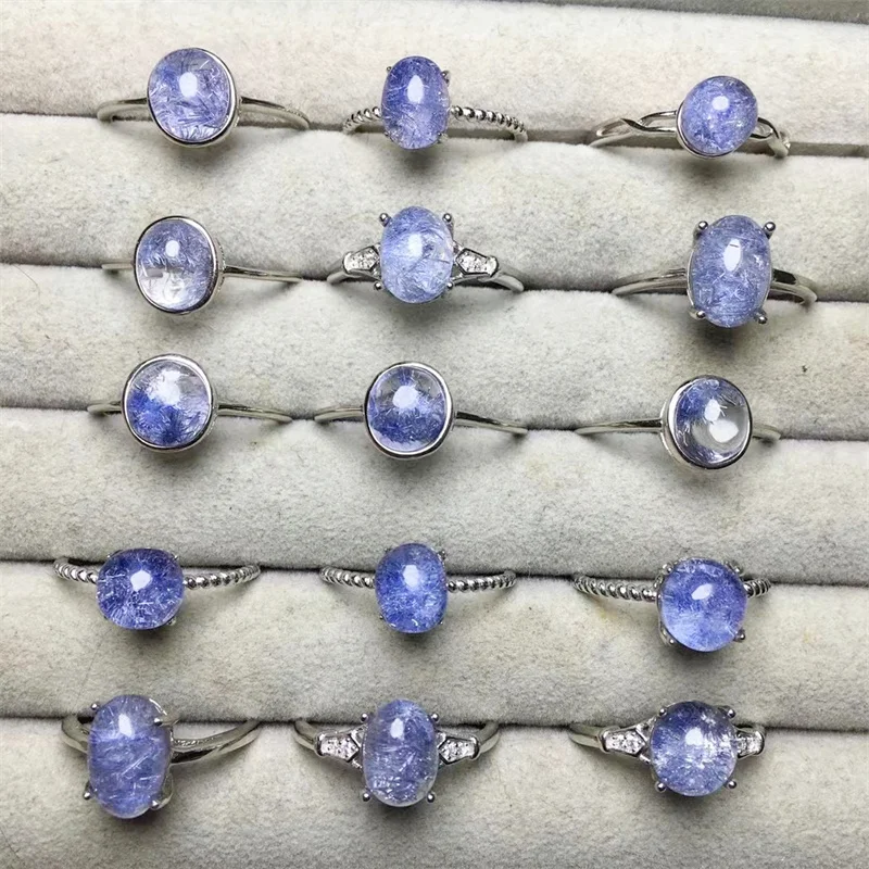S925 Natural Dumortierite Rings Facet Trendy Finger Charm Jewelry Gemstone For Women Fashion Healing Party Gift 1PCS
S925 Natural Dumortierite Rings Facet Trendy Finger Charm Jewelry Gemstone For Women Fashion Healing Party Gift 1PCS