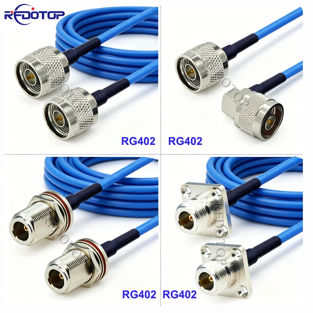 1Pcs RG402 L16 Blue Jacket N Male to N Male/Female Connector Semi Flexible Low Loss 50 Ohm High-Quality RF Coaxial Cable
1Pcs RG402 L16 Blue Jacket N Male to N Male/Female Connector Semi Flexible Low Loss 50 Ohm High-Quality RF Coaxial Cable