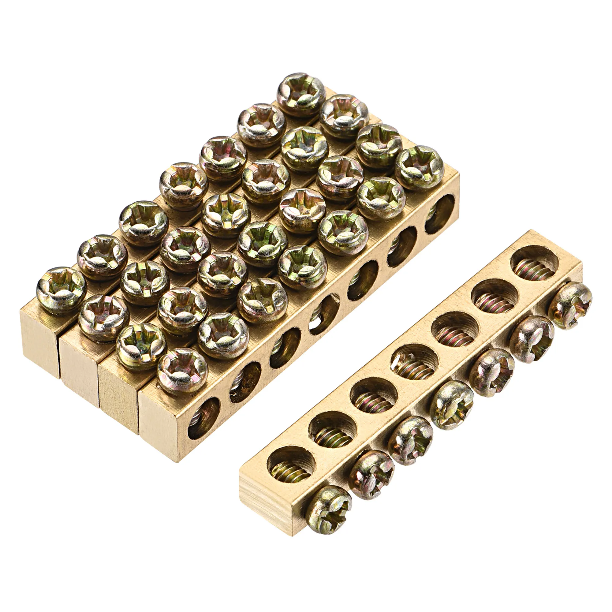 uxcell Terminal Ground Bar Screw Block Barrier Brass 7 Positions 46mmx5.5mmx7.5mm for Electrical Distribution 5 Pcs
uxcell Terminal Ground Bar Screw Block Barrier Brass 7 Positions 46mmx5.5mmx7.5mm for Electrical Distribution 5 Pcs