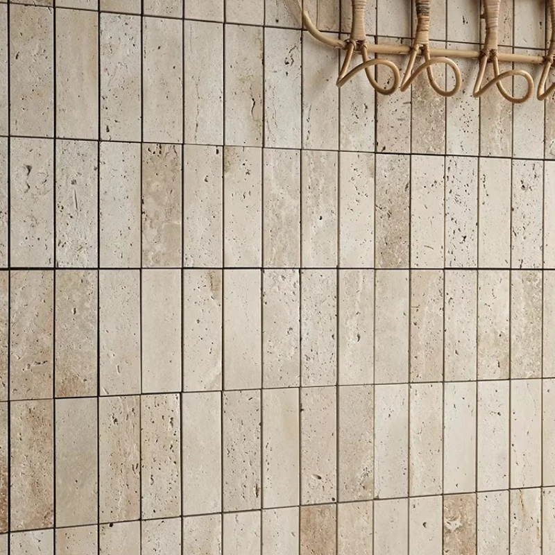 Natural beige travertine strip mosaic medieval clothing store B & B catering coffee shop bar counter background wall brick
Natural beige travertine strip mosaic medieval clothing store B & B catering coffee shop bar counter background wall brick
