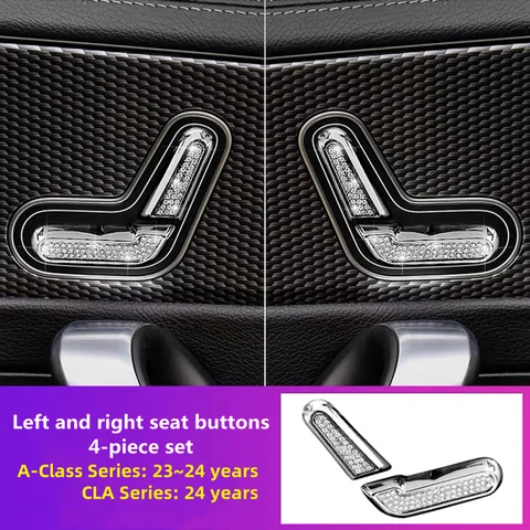 Dla Mercedes Benz 24 A-Class A200L A180L A260L CLA200 W177 Pierścień kratki nawiewu klimatyzacji Pokrętło centralnego sterowania Wykończenie diamentowe Wnętrze