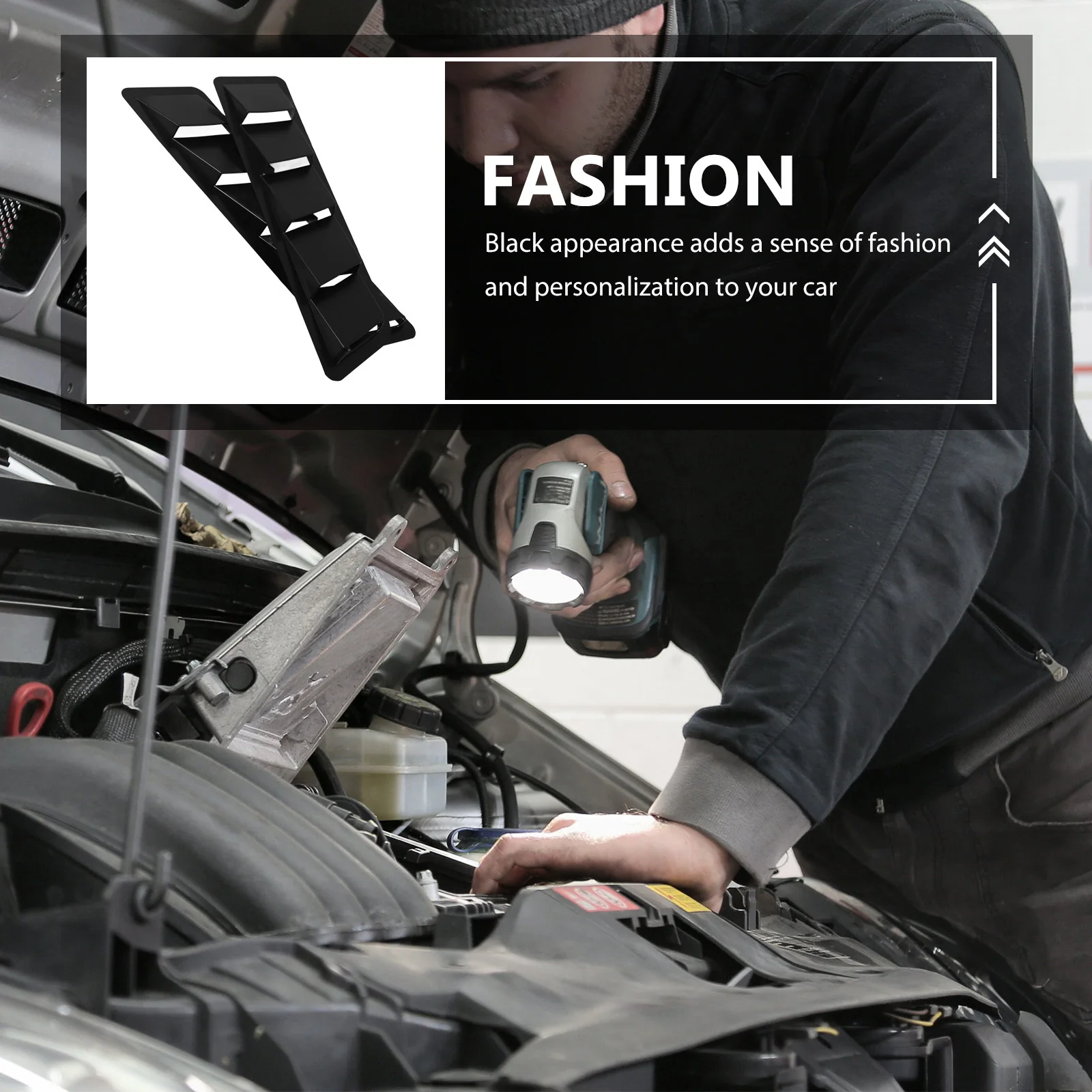 2pcs Car Intake Panel Abs Hood Vent Cover Enhanced Engine Heat Dissipation Auto Exterior Accessories For Most Vehicle Models
2pcs Car Intake Panel Abs Hood Vent Cover Enhanced Engine Heat Dissipation Auto Exterior Accessories For Most Vehicle Models