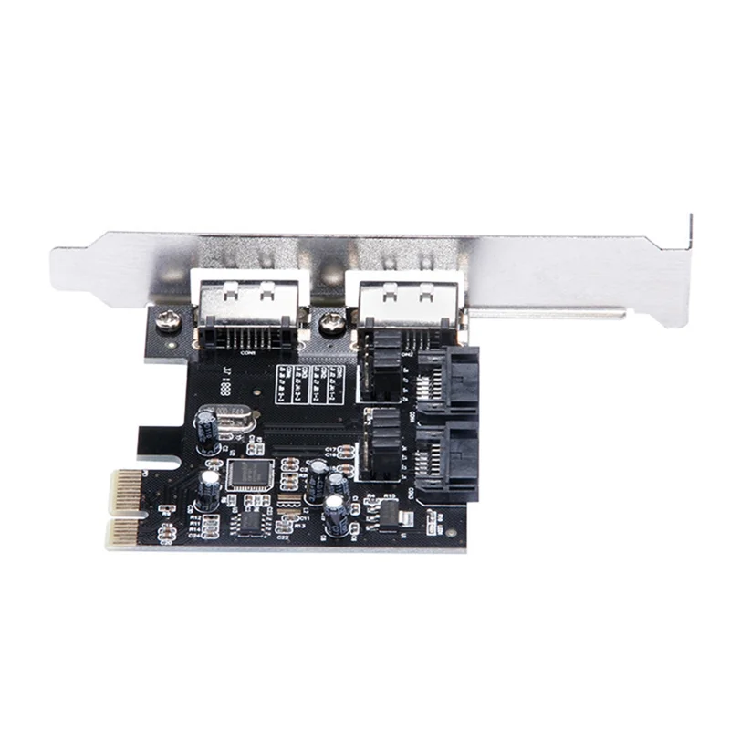 Плата расширения PCI-E-SATA, адаптер с 2 портами SATA + E SATA, преобразователь адаптера ASM1061 PCI-E в SATA3.0
Плата расширения PCI-E-SATA, адаптер с 2 портами SATA + E SATA, преобразователь адаптера ASM1061 PCI-E в SATA3.0