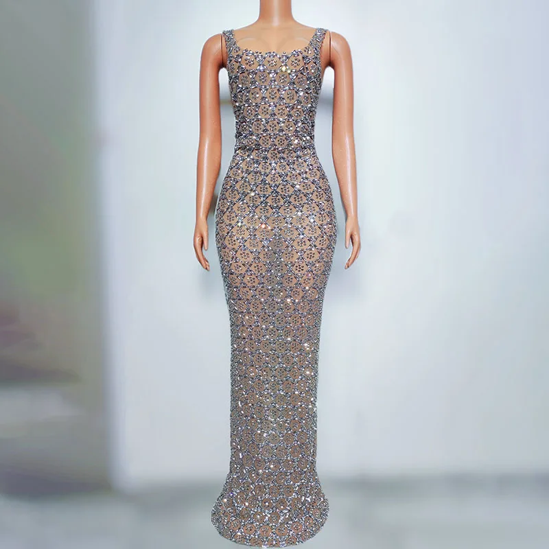 Diamond Female Star Elegant Evening Dress Singer Costume Officiant Wedding Party Party Dance Vestidis De Piedras Y Cristal Curvy
Diamond Female Star Elegant Evening Dress Singer Costume Officiant Wedding Party Party Dance Vestidis De Piedras Y Cristal Curvy