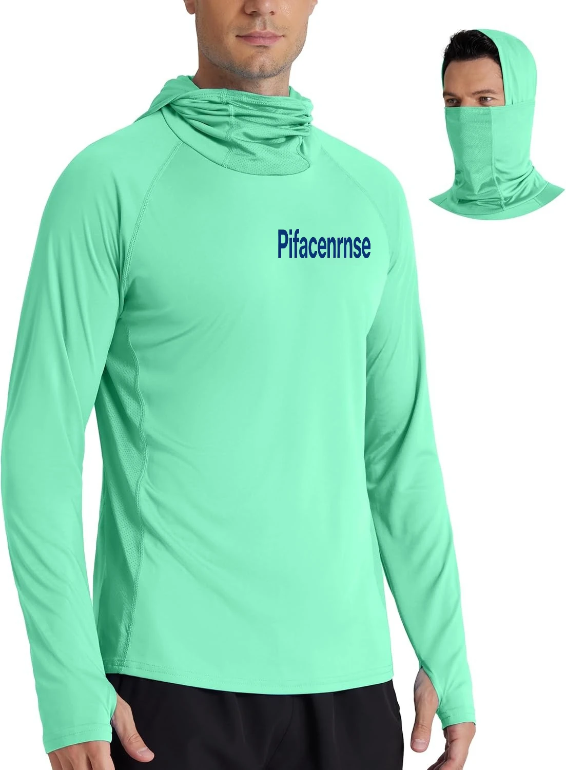 Men's UPF 50+ Hooded Fishing Shirt Long Sleeve UV Sun Protection Hoodie for Hiking Running Swim Rash Guard with Mask
Men's UPF 50+ Hooded Fishing Shirt Long Sleeve UV Sun Protection Hoodie for Hiking Running Swim Rash Guard with Mask