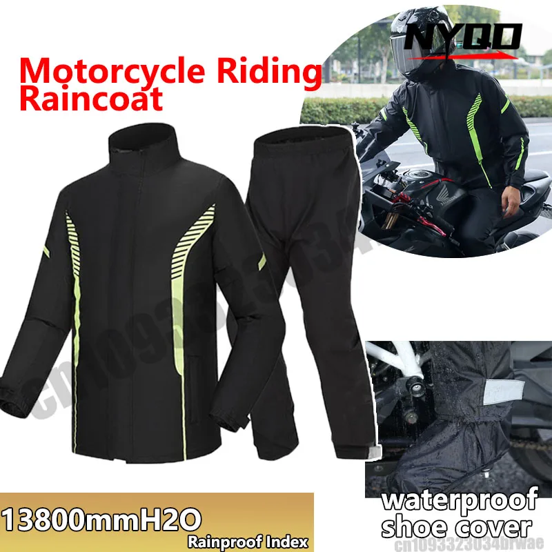 Motorcycle Raincoat Breathable Waterproof Reflective Raincoat Rain Pants Rainstorm Prevention Motocross Riding Raincoat Set
Motorcycle Raincoat Breathable Waterproof Reflective Raincoat Rain Pants Rainstorm Prevention Motocross Riding Raincoat Set