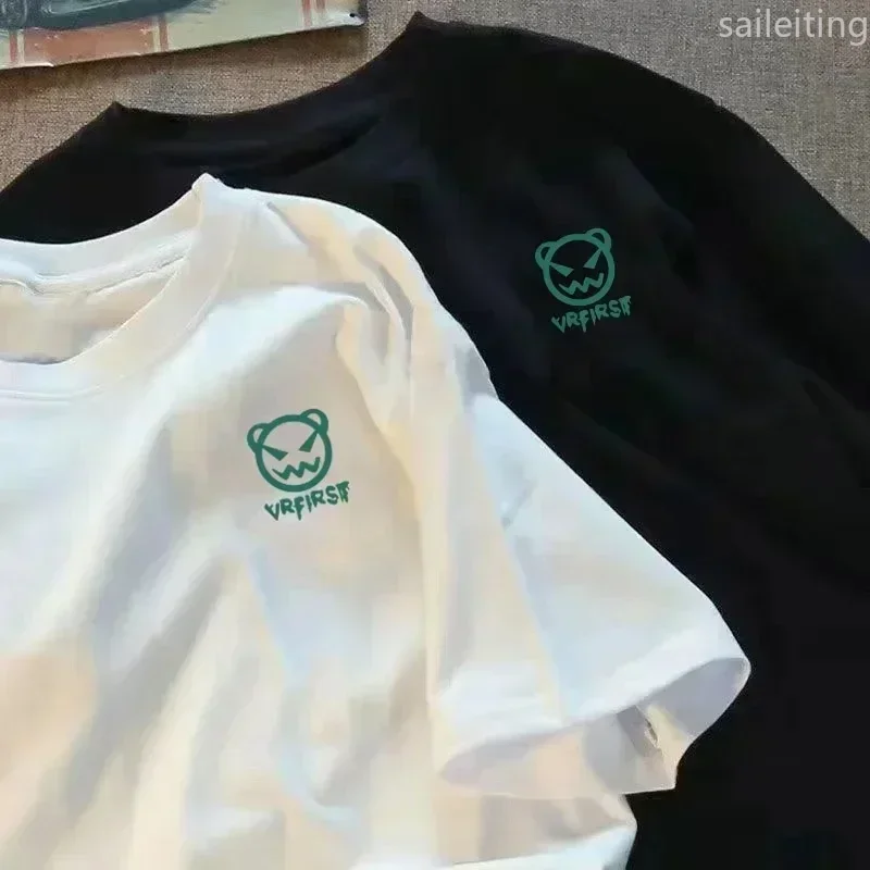 Летняя женская футболка с короткими рукавами и принтом, женская американская модная повседневная пара, новая простая футболка, модная эстетичная одежда
Летняя женская футболка с короткими рукавами и принтом, женская американская модная повседневная пара, новая простая футболка, модная эстетичная одежда