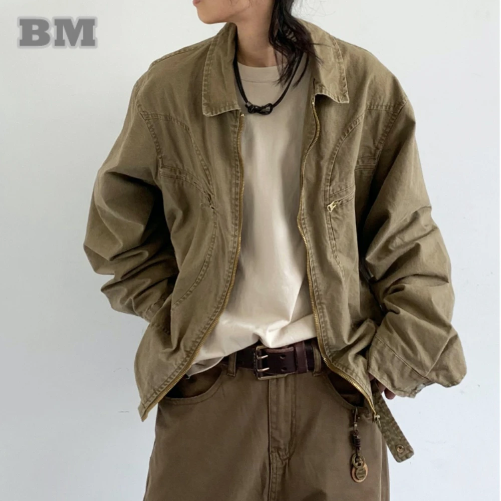 Japanese Streetwear Lapel Jacket Mens Clothing Women Casual Workwear Jacket Spring Autumn Harajuku High Quality Vintage Coat
Japanese Streetwear Lapel Jacket Mens Clothing Women Casual Workwear Jacket Spring Autumn Harajuku High Quality Vintage Coat