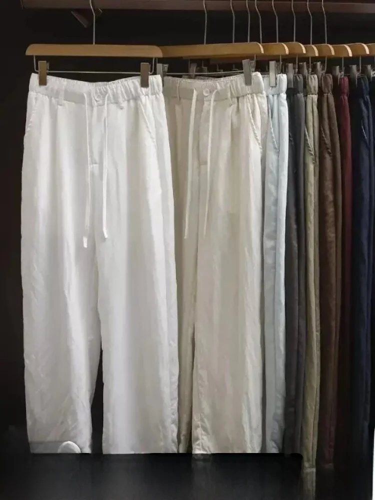 Mixed Fibre Casual Pants Loose Fit Men's New Spring Summer Comfortable Skin-friendly Straight Leg Trousers
Mixed Fibre Casual Pants Loose Fit Men's New Spring Summer Comfortable Skin-friendly Straight Leg Trousers