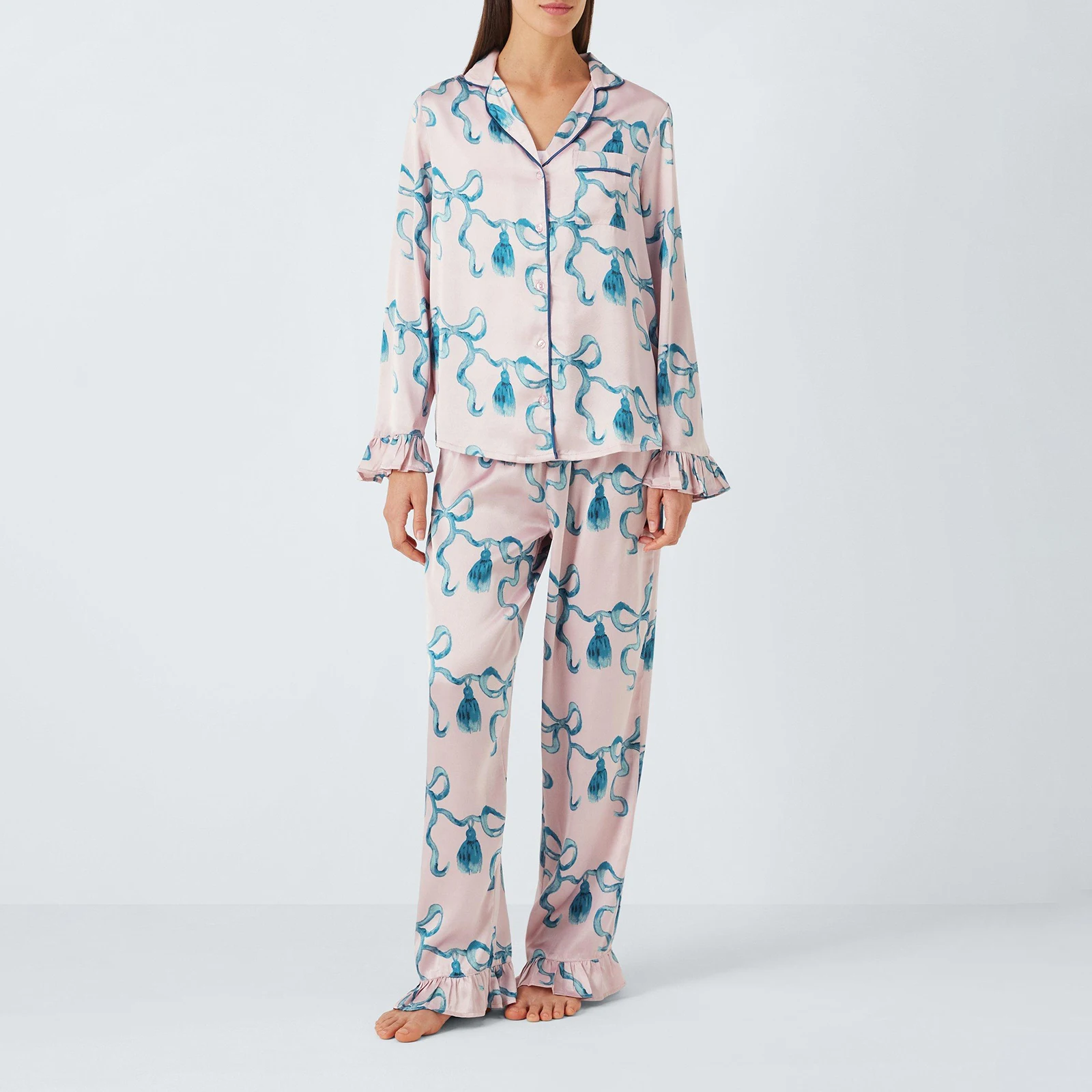 hirigin Women Pajamas Set 2 Pieces Loungewear Suits Bowknot Print Buttons Long Sleeve Tops and Pants Sleepwear Outfits
hirigin Women Pajamas Set 2 Pieces Loungewear Suits Bowknot Print Buttons Long Sleeve Tops and Pants Sleepwear Outfits