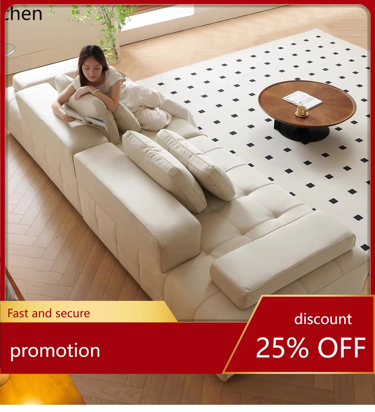 ZML Fabric Sofa Living Room Modern Simple Straight Row Sofa
ZML Fabric Sofa Living Room Modern Simple Straight Row Sofa