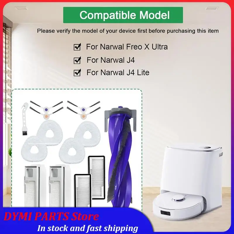 Essential для Narwal Freo X Ultra/J4/J4 Lite, аксессуары, основная боковая щетка, фильтр Hepa, мешки, запасные части для швабры
Essential для Narwal Freo X Ultra/J4/J4 Lite, аксессуары, основная боковая щетка, фильтр Hepa, мешки, запасные части для швабры