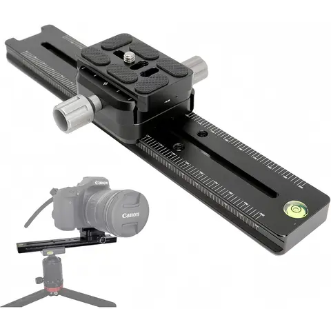 Lanxire 240mm Rail Nodal Slide Quick Release Plate, Camera Tripod Bracket Mount Compatible with Arca Swiss for Camera Tripod