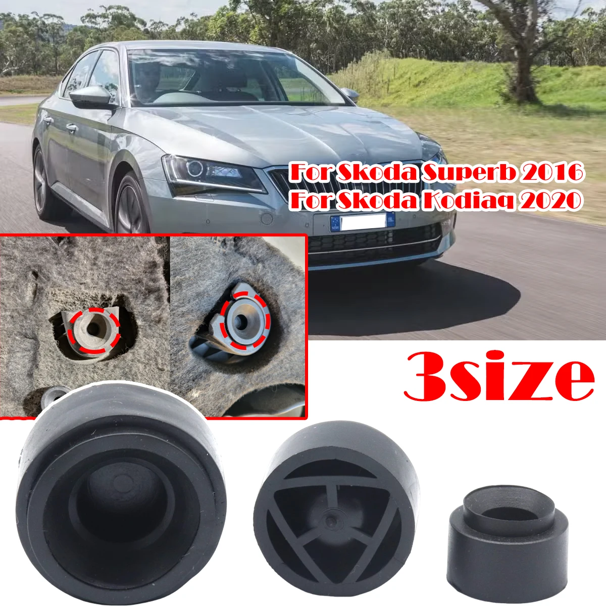 3Size Engine Rubber Mounting Bush for Skoda Superb 2016 Kodiaq 2020 Under Guard Plate Clip Grommet Support Bungs Black Car Parts
3Size Engine Rubber Mounting Bush for Skoda Superb 2016 Kodiaq 2020 Under Guard Plate Clip Grommet Support Bungs Black Car Parts