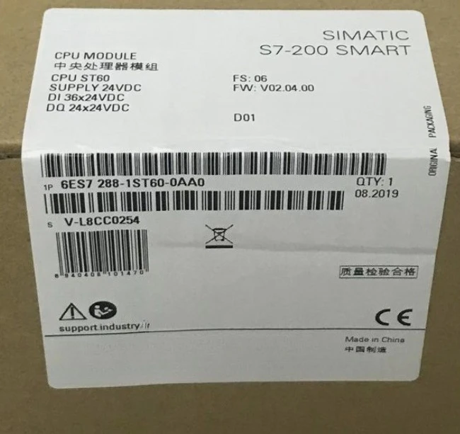 Brand New Original 6ES7288-1ST60-0AA0 6ES72881ST600AA0 PLC Controller S7200 Series Fast Delivery
Brand New Original 6ES7288-1ST60-0AA0 6ES72881ST600AA0 PLC Controller S7200 Series Fast Delivery