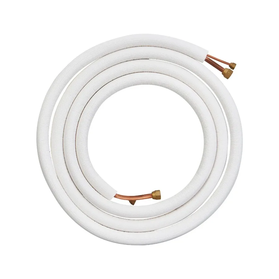 16FT Mini Split Line Set 1 4 and 1 2 O.D Copper Pipes Tubing and Triple-Layer Insulation for Air Conditioning or Heating Pump
16FT Mini Split Line Set 1 4 and 1 2 O.D Copper Pipes Tubing and Triple-Layer Insulation for Air Conditioning or Heating Pump