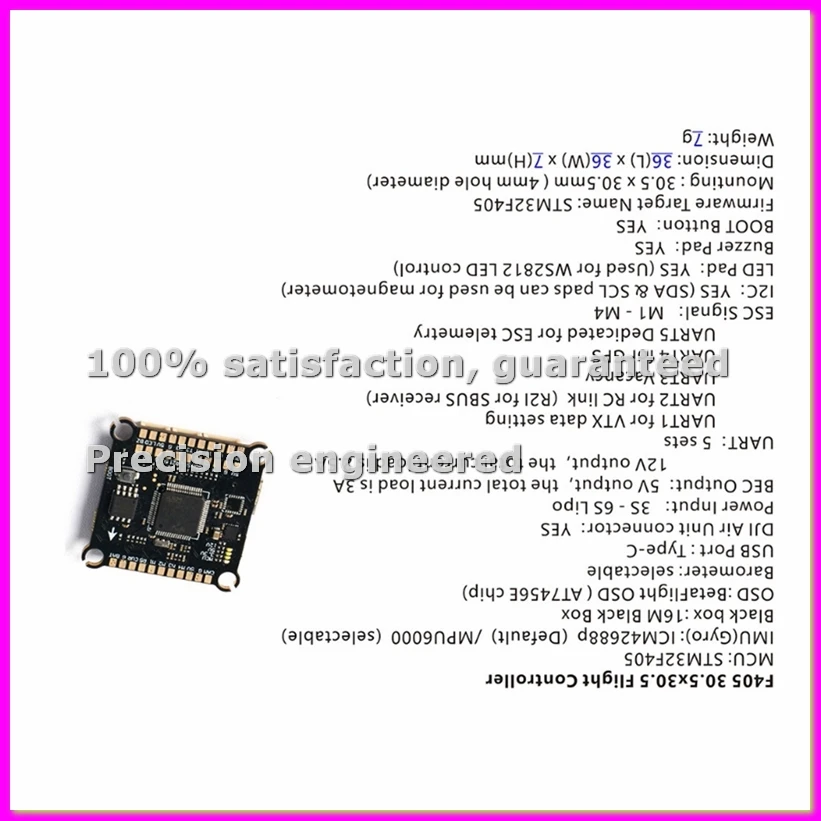 F405 65A FPV Stack F405 Flight Controller 60A 4-in-1 ESC 30.5MMx30.5MM for FPV Freestyle Drones-BCBW
F405 65A FPV Stack F405 Flight Controller 60A 4-in-1 ESC 30.5MMx30.5MM for FPV Freestyle Drones-BCBW