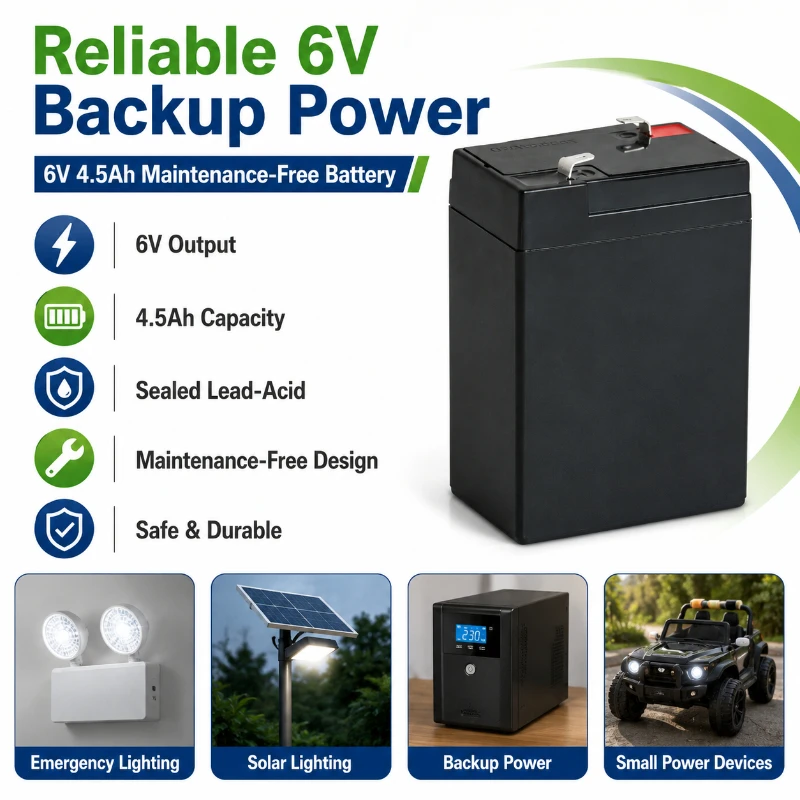 6V4.5Ah Lead-acid Battery Solar Fan with Long Battery Life Stable Rechargeable Battery for Energy Storage
6V4.5Ah Lead-acid Battery Solar Fan with Long Battery Life Stable Rechargeable Battery for Energy Storage