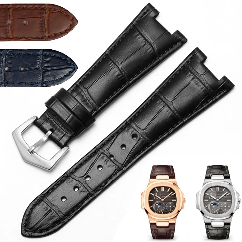 Leather Replacement Strap Substitute For PP Nautilus 5711/5712G Series Special Concave Interface Cowhine Watchband 21.12/25.12mm
Leather Replacement Strap Substitute For PP Nautilus 5711/5712G Series Special Concave Interface Cowhine Watchband 21.12/25.12mm