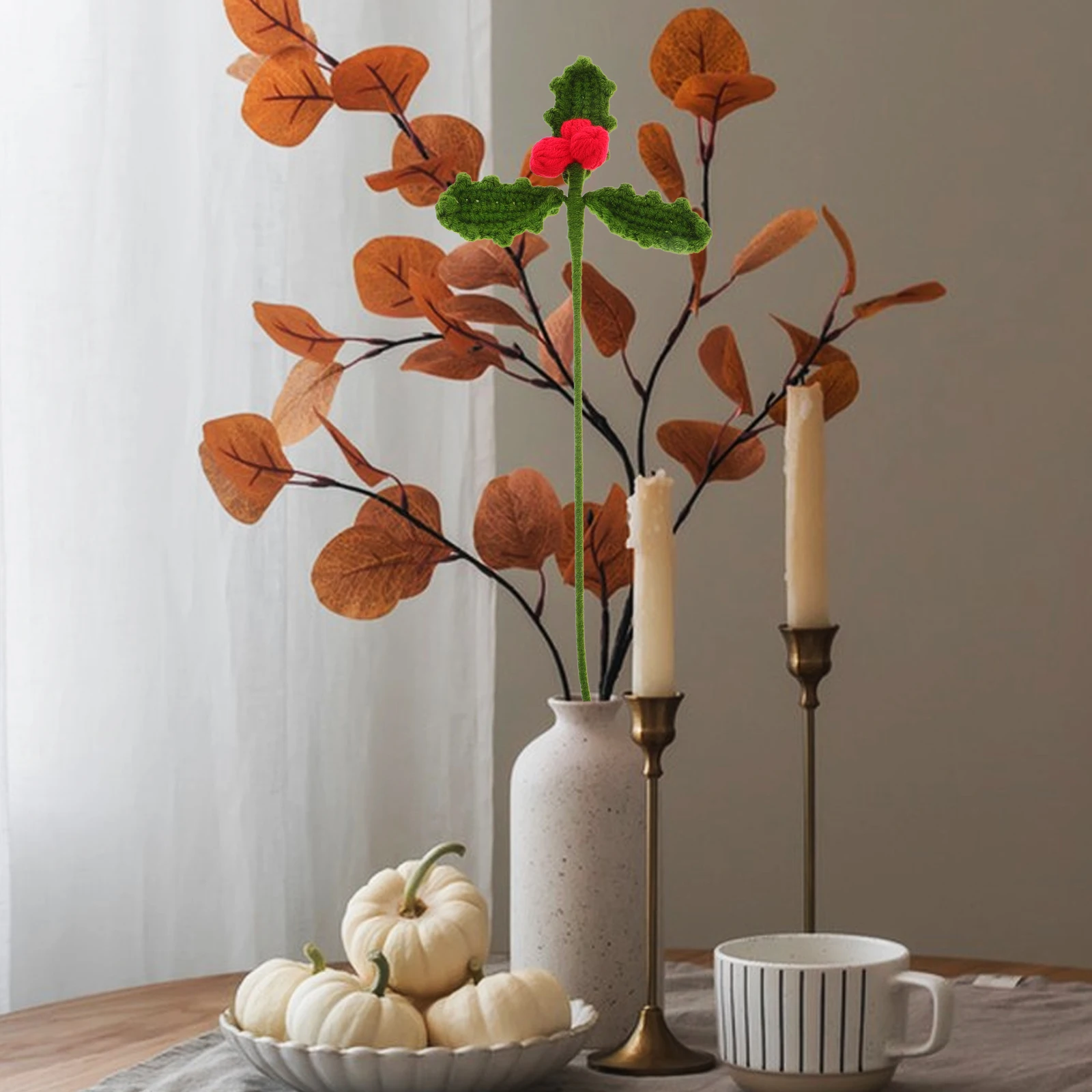 Creative Crocheted Red Bean Bouquet Handmade Woolen Craft Unique Home Decor Living Room Bedroom Ornament Simulated Fruit
Creative Crocheted Red Bean Bouquet Handmade Woolen Craft Unique Home Decor Living Room Bedroom Ornament Simulated Fruit