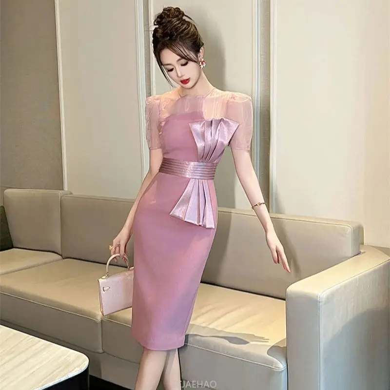 Luxury Organza Patchwork Elegant Bow Sheer Women's Slim High Waist Wrapped Robe Celebrity Prom Birthday Party Dress Vestido
Luxury Organza Patchwork Elegant Bow Sheer Women's Slim High Waist Wrapped Robe Celebrity Prom Birthday Party Dress Vestido