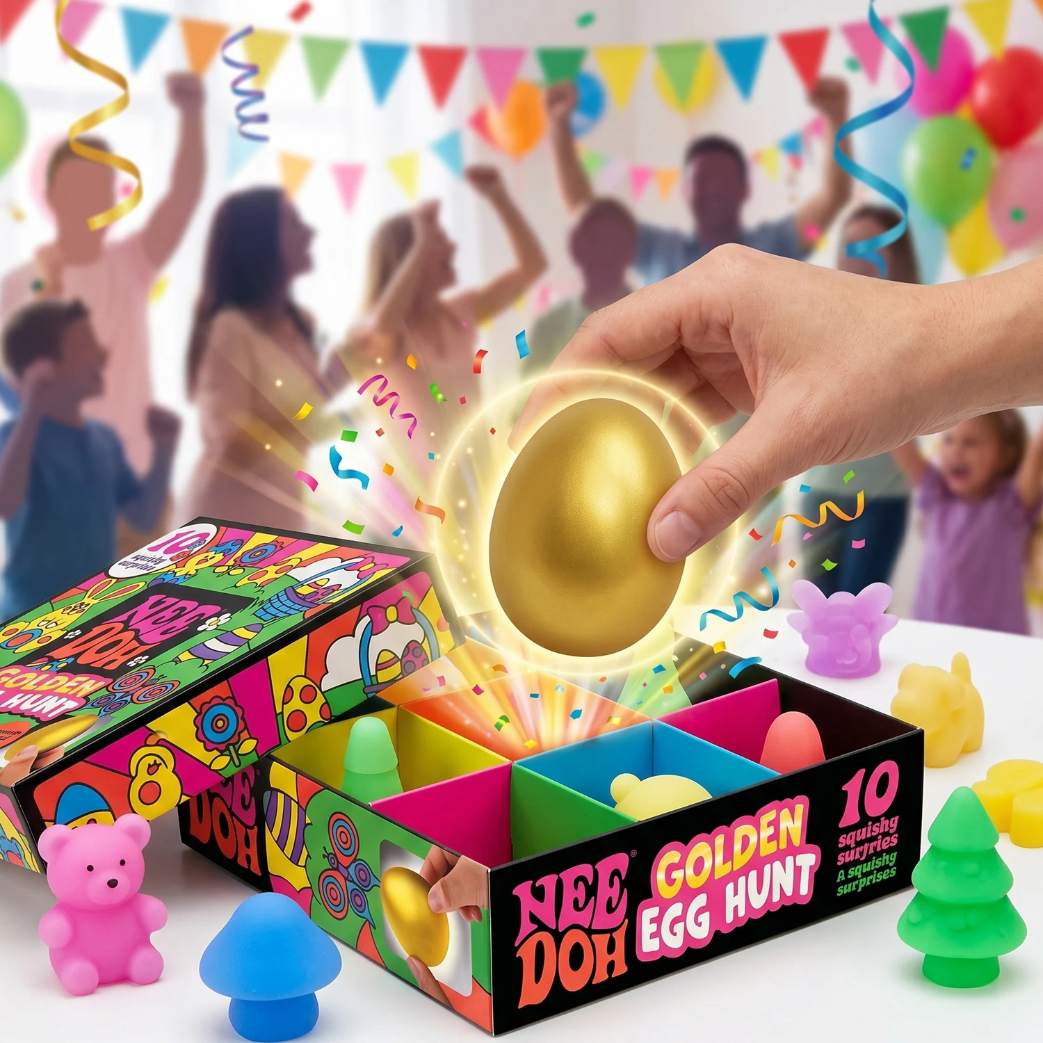 2026 New Golden Egg Game Easter Fidget with Squishy Surprise Stress Relief Squeeze for Easter Party Favor Gift Anti-Stress
2026 New Golden Egg Game Easter Fidget with Squishy Surprise Stress Relief Squeeze for Easter Party Favor Gift Anti-Stress