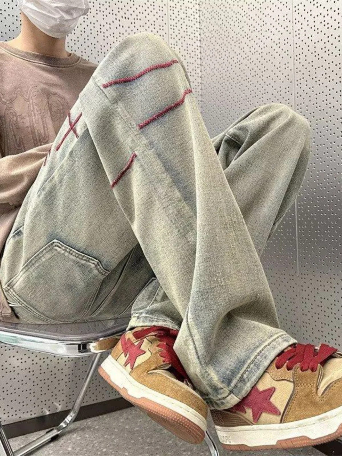 Yellow Clay Dyed Men's Straight Leg Jeans Waed out Wide Leg Pants Retro Sle Youthful Trendy Brand Casual Comfortable Fit
Yellow Clay Dyed Men's Straight Leg Jeans Waed out Wide Leg Pants Retro Sle Youthful Trendy Brand Casual Comfortable Fit