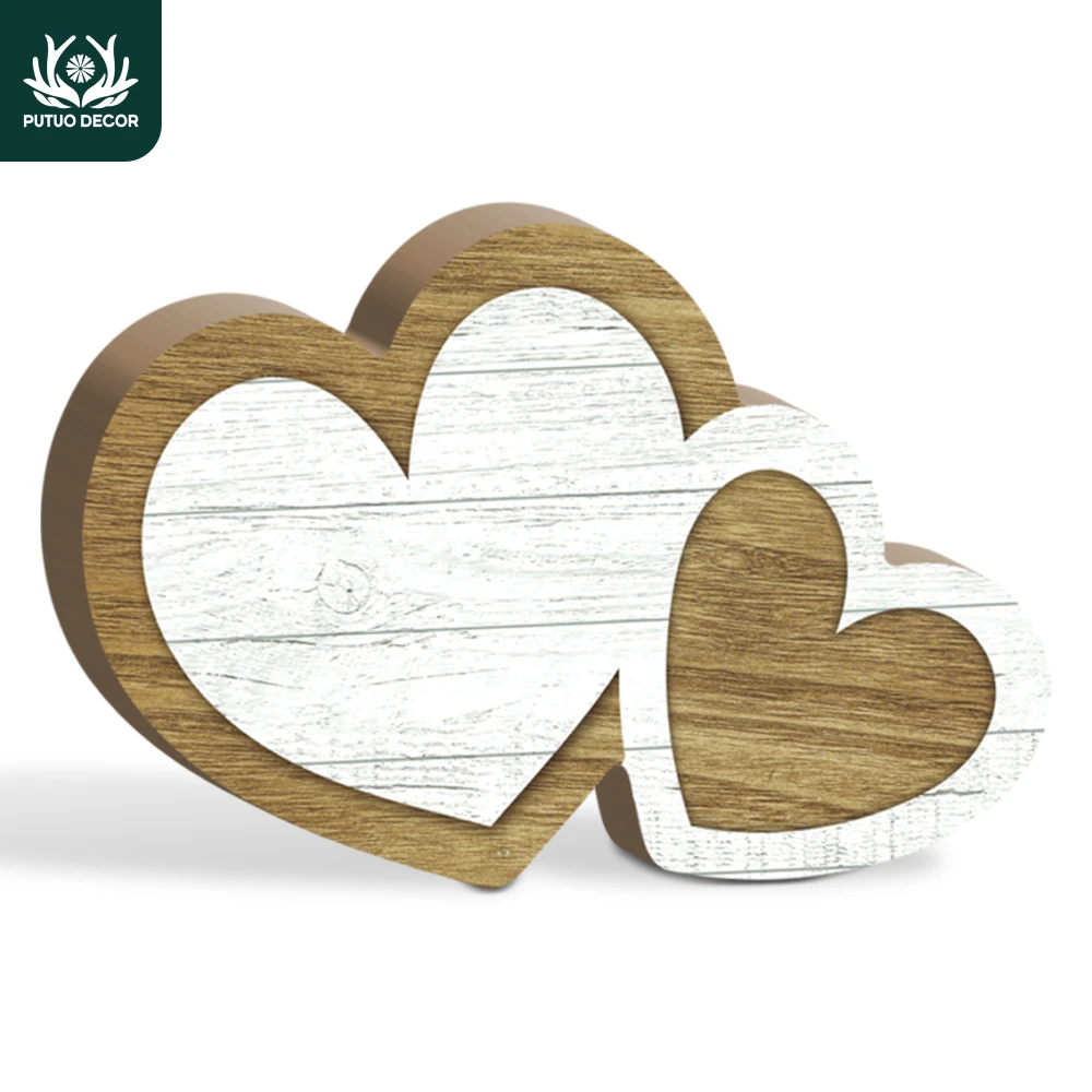 Putuo Decor 1pc Two Hearts Shaped Wooden Table Decor, Desktop Decoration for Home Farmhouse Office Coffee Shop Fireplace, Gift
Putuo Decor 1pc Two Hearts Shaped Wooden Table Decor, Desktop Decoration for Home Farmhouse Office Coffee Shop Fireplace, Gift