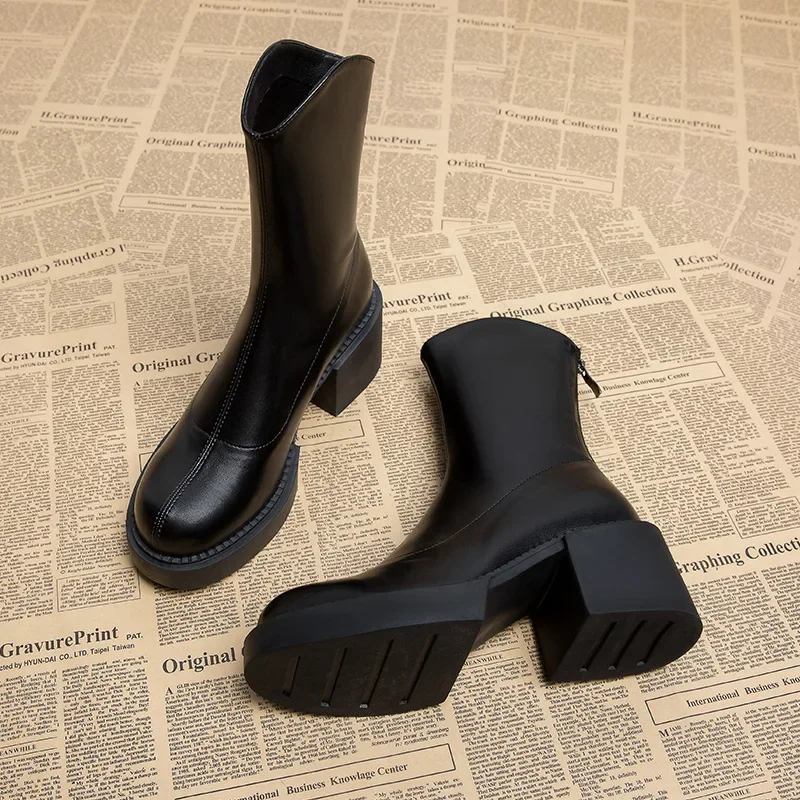 Winter Women Shoes Fashion Soft Leather Knee High Boots Black Platform Women Ankle Boots Motorcycle Boots Women High Heels Shoes
Winter Women Shoes Fashion Soft Leather Knee High Boots Black Platform Women Ankle Boots Motorcycle Boots Women High Heels Shoes