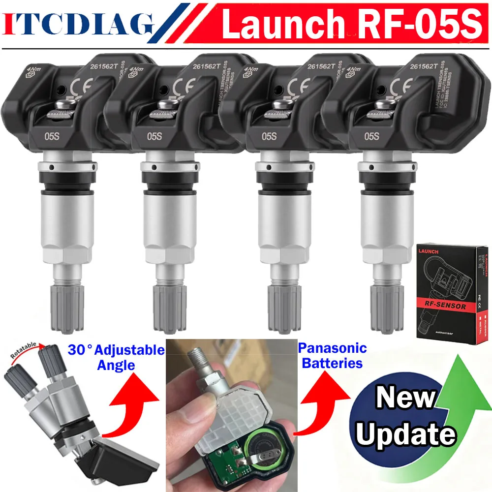 LAUNCH X431 LTR-05S Sensor LTR-VS RF Sensor RF-05S TPMS Car Tire Pressure Repair Tool Program with LAUNCH CRT5011E I-TPMS Tool
LAUNCH X431 LTR-05S Sensor LTR-VS RF Sensor RF-05S TPMS Car Tire Pressure Repair Tool Program with LAUNCH CRT5011E I-TPMS Tool