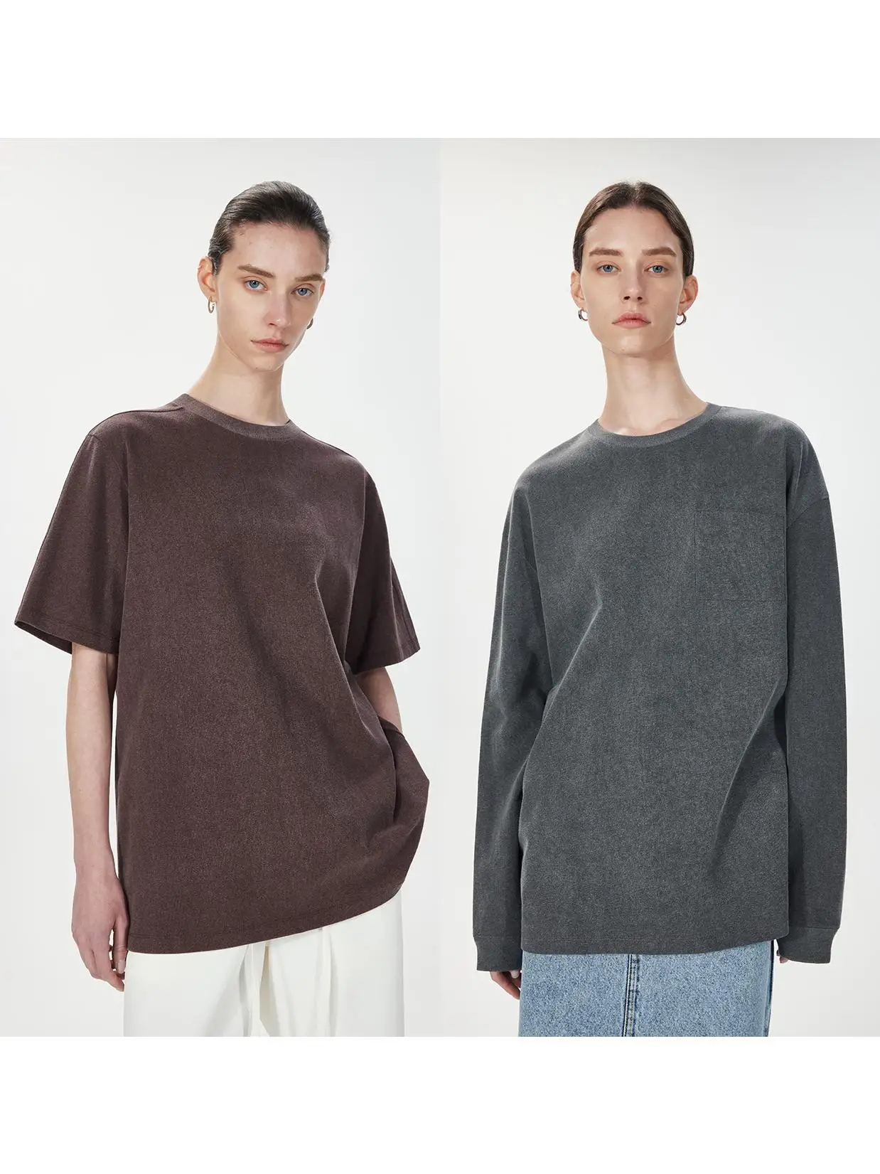 KEIGAN Heavyweight Waed Pure Cotton round Ne ket T-irt Women's Casual Loose Fit Basic Color Blo Spring Summer
KEIGAN Heavyweight Waed Pure Cotton round Ne ket T-irt Women's Casual Loose Fit Basic Color Blo Spring Summer