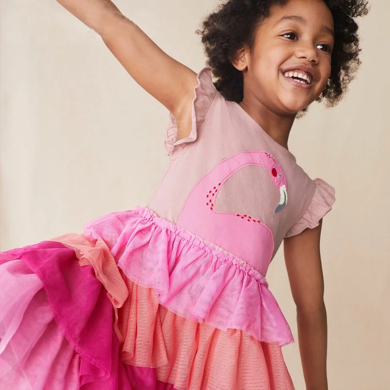 2025 European Style Girls Summer Dress 2-7Y Cute Cartoon Applique Short Sleeve Tulle Princess Dress Party Dress for Kids Girls
2025 European Style Girls Summer Dress 2-7Y Cute Cartoon Applique Short Sleeve Tulle Princess Dress Party Dress for Kids Girls