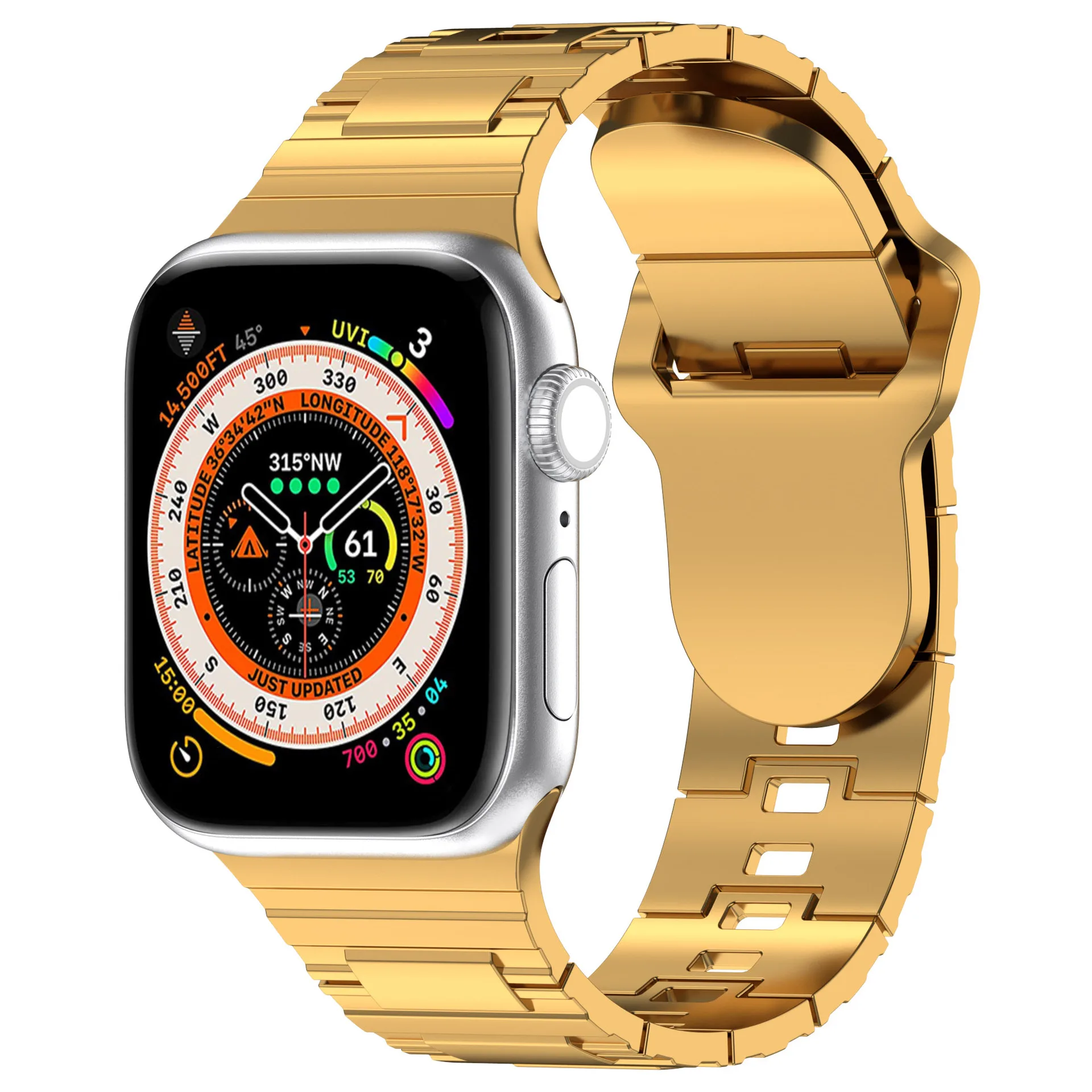 Ремешок из ТПР подходит для Apple Watch 1-8 поколения, ультраимитация металлического стиля, Ремешки для наручных часов 49 мм, 45, 44, 42 мм, 41, 40, 38 мм
Ремешок из ТПР подходит для Apple Watch 1-8 поколения, ультраимитация металлического стиля, Ремешки для наручных часов 49 мм, 45, 44, 42 мм, 41, 40, 38 мм