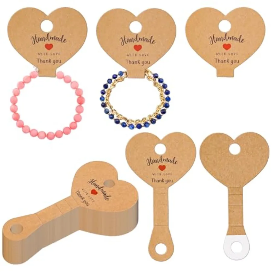 Lesnala 245 Pcs Heart Shaped Jewelry Hanging Display Cards Self-Adherent Show Cardstock Used for Packaging Ring Keychain Neckla
Lesnala 245 Pcs Heart Shaped Jewelry Hanging Display Cards Self-Adherent Show Cardstock Used for Packaging Ring Keychain Neckla