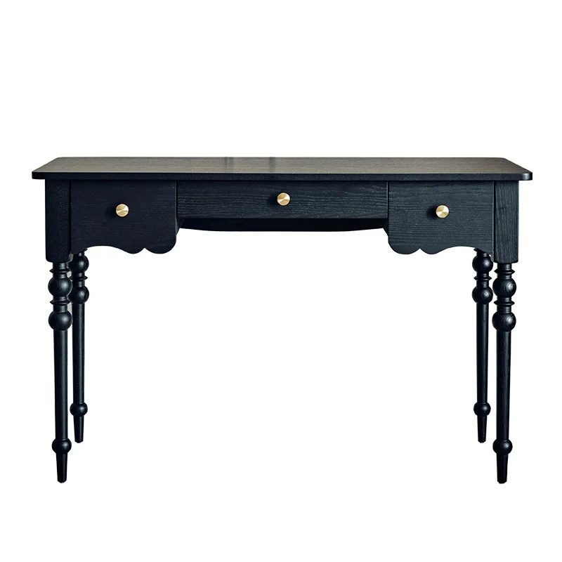 Solid wood retro desk and chairs, American style, dresser wood
Solid wood retro desk and chairs, American style, dresser wood