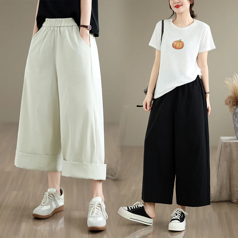 Ladies plus Size Harlan Pants Quick Dry Wide Leg Casual Trousers High Waist Straight Cut Commute Style Artistic Pocket Detail
Ladies plus Size Harlan Pants Quick Dry Wide Leg Casual Trousers High Waist Straight Cut Commute Style Artistic Pocket Detail