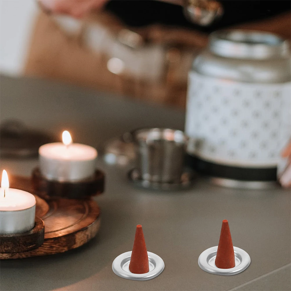 10pcs Incense Tray Aluminum Alloy Small Cone Burner Large Incense Tray Capacity Portable Christmas Decor
10pcs Incense Tray Aluminum Alloy Small Cone Burner Large Incense Tray Capacity Portable Christmas Decor