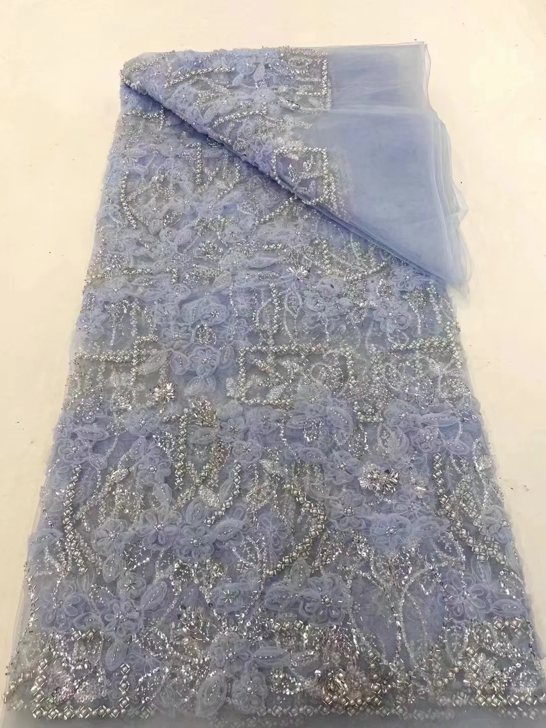 2024 Latest French 3D Beaded Tulle Lace Fabric High Quality African Net Lace Fabrics With Sequins For Evening Dresses
2024 Latest French 3D Beaded Tulle Lace Fabric High Quality African Net Lace Fabrics With Sequins For Evening Dresses