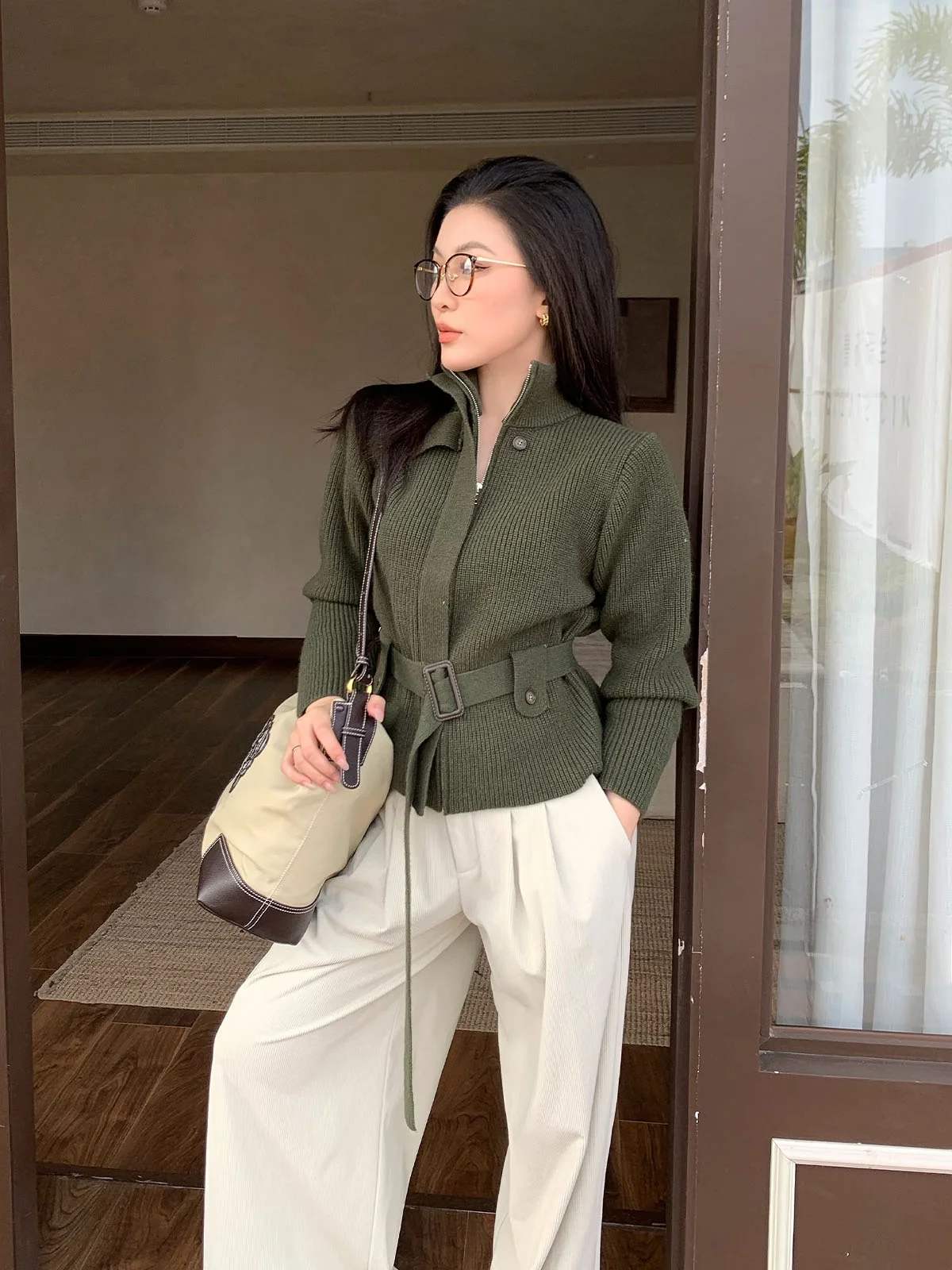 Jijinqi Autumn Winter een Knitted Zipper Long Sve Stand Collar Trendy Outerwear for Women Casual Sle Stand Fit
Jijinqi Autumn Winter een Knitted Zipper Long Sve Stand Collar Trendy Outerwear for Women Casual Sle Stand Fit