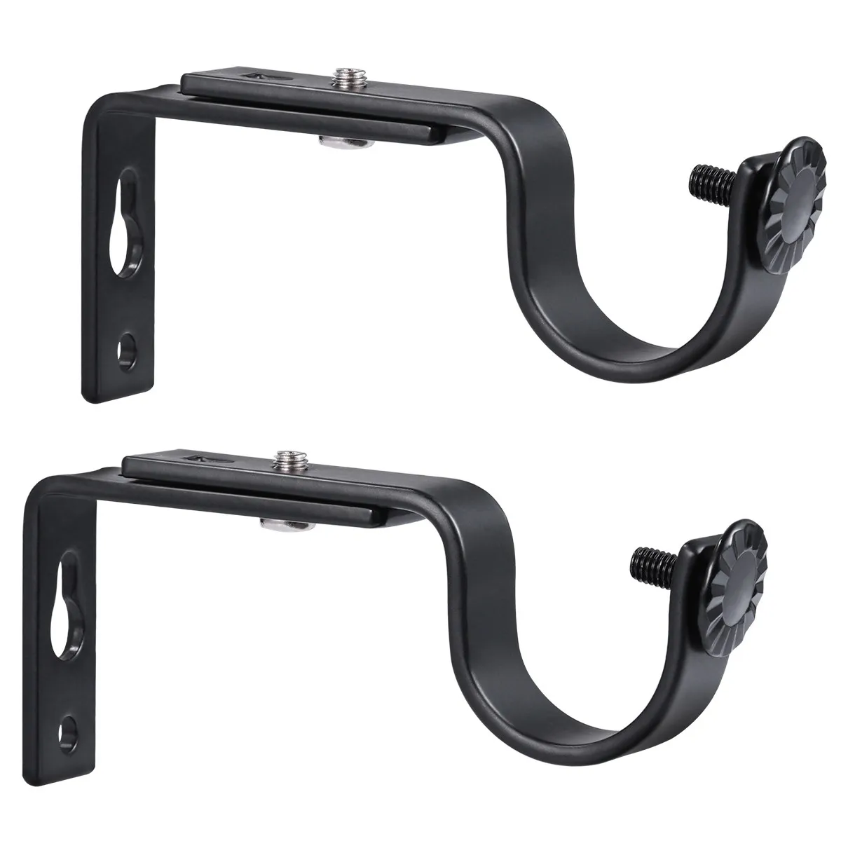 2Pcs Iron Curtain Mounting Brackets Adjustable Fit 15-22Mm Rod Wall Mount Vintage Style Drapery Rod Holder with Screws Included
2Pcs Iron Curtain Mounting Brackets Adjustable Fit 15-22Mm Rod Wall Mount Vintage Style Drapery Rod Holder with Screws Included
