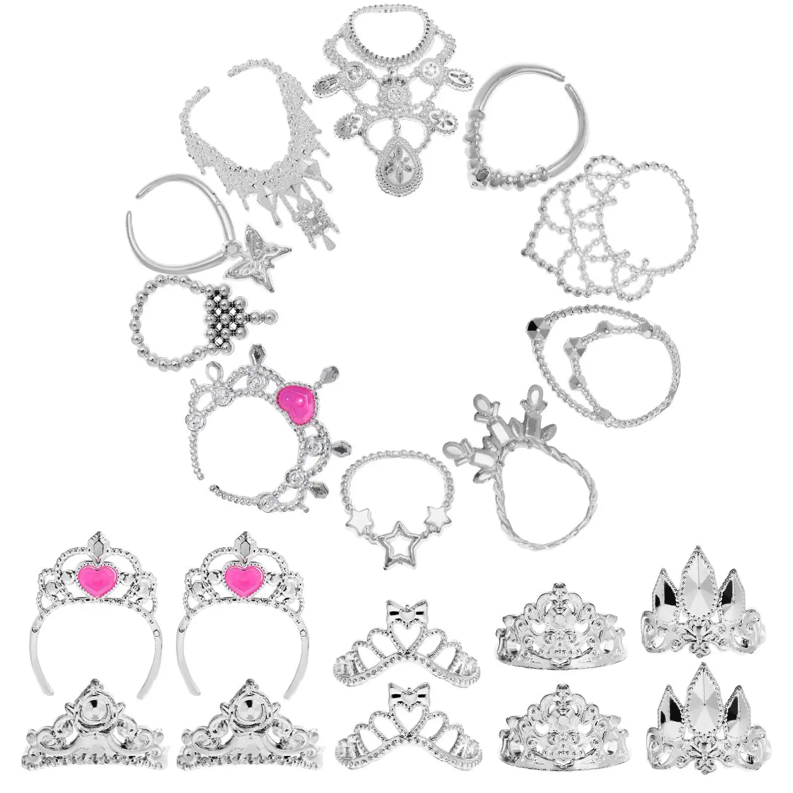 20 Pcs Crown Necklace Set for Baby Princess Accessories Miniature Jewelry Lightweight Fashionable Unique
20 Pcs Crown Necklace Set for Baby Princess Accessories Miniature Jewelry Lightweight Fashionable Unique