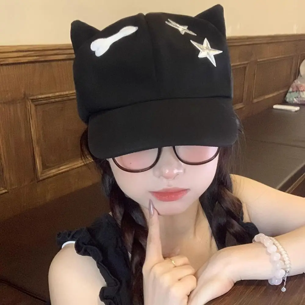 Fashion Cute Cat Ears Baseball Cap Y2k Sweet Star Peaked Hat Casual Harajuku Visor Cap Women
Fashion Cute Cat Ears Baseball Cap Y2k Sweet Star Peaked Hat Casual Harajuku Visor Cap Women