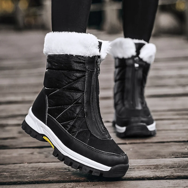 New Winter Boots Waterproof Women's Boots Warm Fur Non-slip Women's Snow Boots Fashion Outdoor Ankle Boots Sneakers
New Winter Boots Waterproof Women's Boots Warm Fur Non-slip Women's Snow Boots Fashion Outdoor Ankle Boots Sneakers