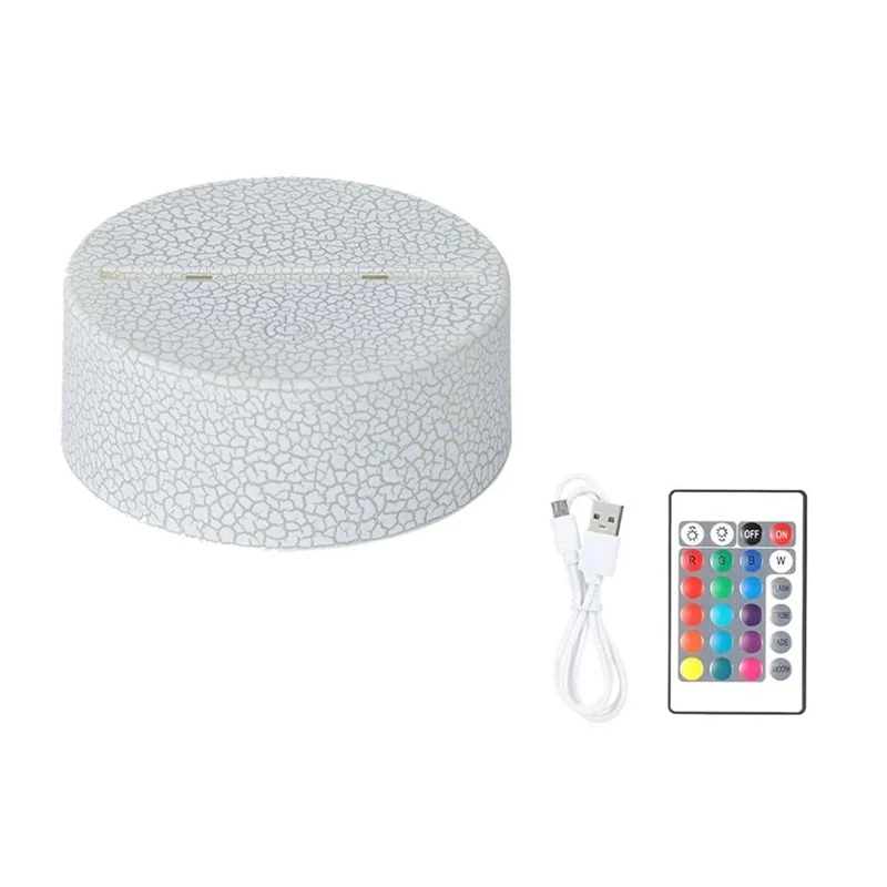 3D Night Light Base Colour Changing Luminous Base Light USB Interface Led Light Display Base Night Light Plastic Base
3D Night Light Base Colour Changing Luminous Base Light USB Interface Led Light Display Base Night Light Plastic Base