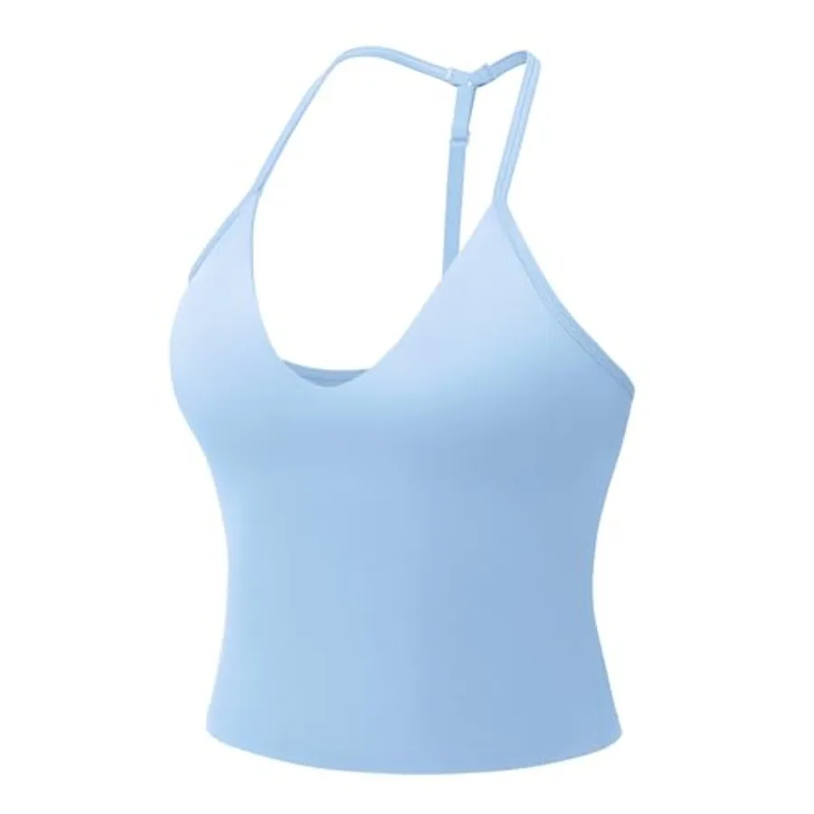 YEOREO Women's Impact Halter Tank Top Strappy Padded Halter Open Back Deep V Neck Built-in Bra Workout Gym Crop Tops
YEOREO Women's Impact Halter Tank Top Strappy Padded Halter Open Back Deep V Neck Built-in Bra Workout Gym Crop Tops