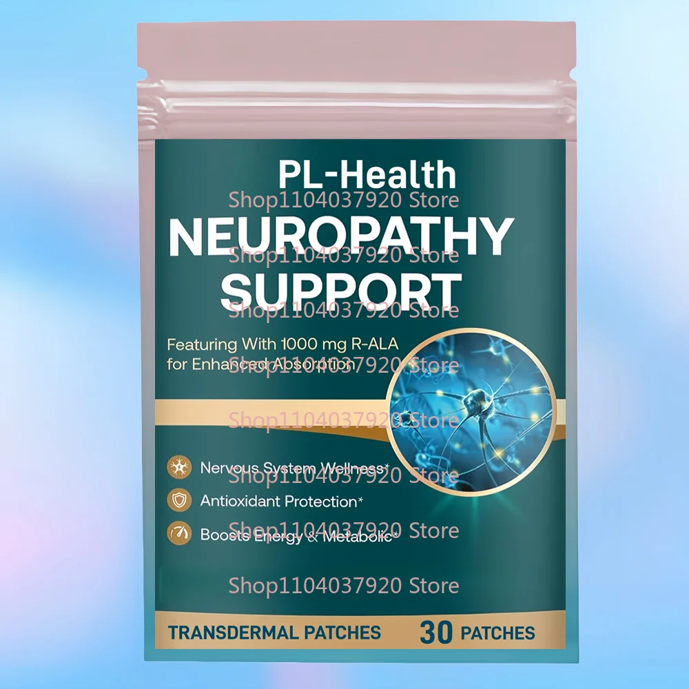30 Patches Neuropathy Support Nerve Transdermal Patches With R-Alpha Lipoic Acid for Nerve Health, Antioxidant & Cellular Energy
30 Patches Neuropathy Support Nerve Transdermal Patches With R-Alpha Lipoic Acid for Nerve Health, Antioxidant & Cellular Energy