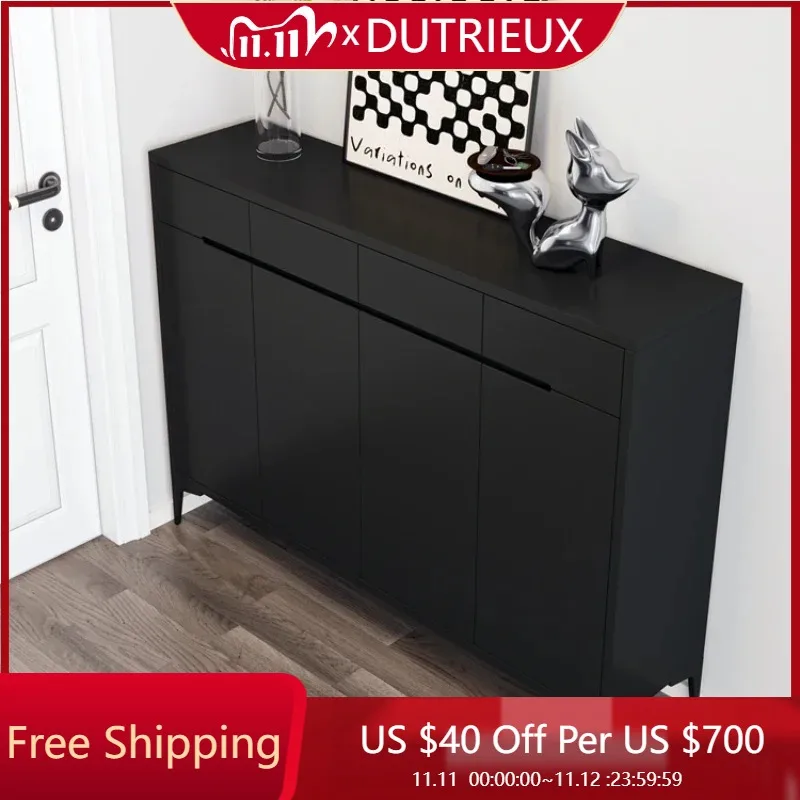 Interior Fashion Shoe Rack Black Small Apartment Display Space Saving Safe Shoe Cabinets Wooden Floor Zapatero Unique Furniture
Interior Fashion Shoe Rack Black Small Apartment Display Space Saving Safe Shoe Cabinets Wooden Floor Zapatero Unique Furniture