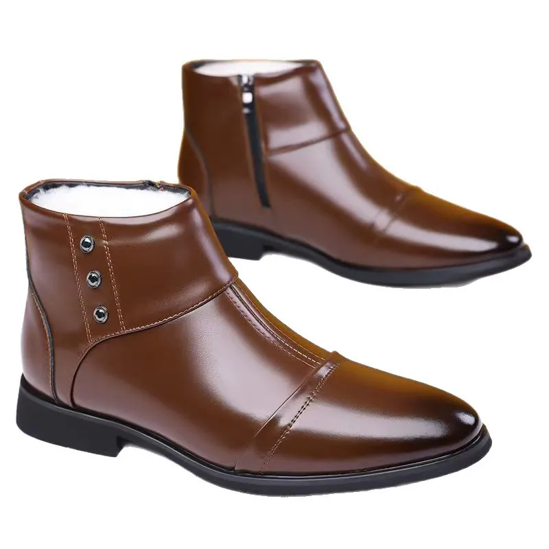 New Designer Keep Warm Side Zipper Ankle Boots Men Winter Retro Cotton Shoes Male Solid Color Fashion Casual Leather Boots Man
New Designer Keep Warm Side Zipper Ankle Boots Men Winter Retro Cotton Shoes Male Solid Color Fashion Casual Leather Boots Man