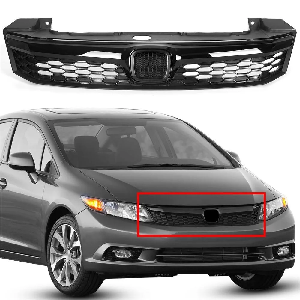 For Honda Civic 2012 Sedan 4DR Front Upper Grille Honeycomb Style Bumper Grill
For Honda Civic 2012 Sedan 4DR Front Upper Grille Honeycomb Style Bumper Grill
